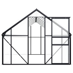 Seră, antracit, 9,31 m², aluminiu - Img 4