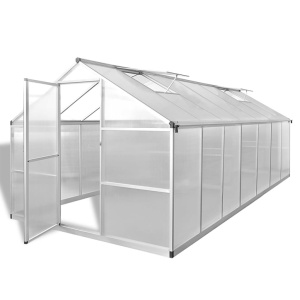 Seră ranforsată din aluminiu, 10,53 m²