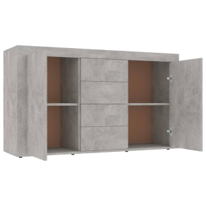 Servantă, gri beton, 120 x 36 x 69 cm, PAL - Img 8