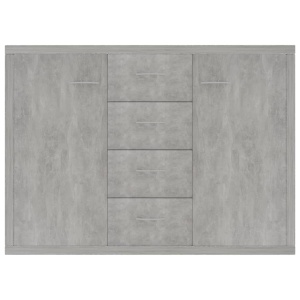 Servantă, gri beton, 88 x 30 x 65 cm, PAL - Img 4