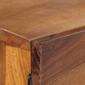 Servantă, maro, 110 x 30 x 75 cm, lemn masiv reciclat - Img 3