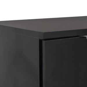 Servantă, negru foarte lucios, 71 x 35 x 76 cm, PAL - Img 6