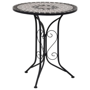 Set bistro mozaic, 3 piese, gri, placă ceramică - Img 2