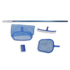 Set de curățare a piscinei 1 perie 2 skimmere 1 tub telescopic - Img 2