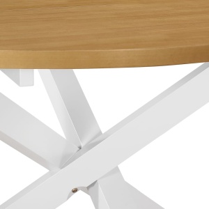 Set de mobilier de bucătărie, 5 piese, alb, MDF - Img 4