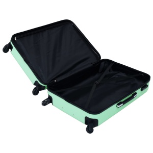 Set de valize cu carcasă rigidă, 2 piese, verde mentă, ABS - Img 9