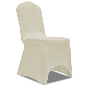 Set huse elastice pentru scaune 50 buc. Crem