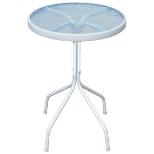Set mobilier bistro, 3 piese, negru, oțel - Img 2