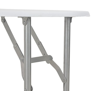 Set mobilier bucătărie cu depozitare, 3 piese, alb, MDF și oțel - Img 7