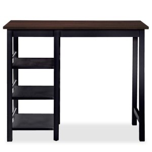 Set mobilier de bar, 3 piese, MDF, negru - Img 4