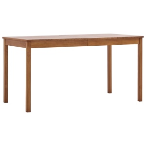 Set mobilier de bucătărie, 7 piese, maro miere, lemn de pin - Img 3