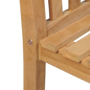 Set mobilier de exterior, 5 piese, lemn masiv de tec - Img 5