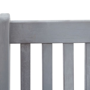 Set mobilier de exterior, 7 piese, gri, lemn masiv de acacia - Img 7