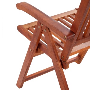 Set mobilier de exterior, 7 piese, lemn masiv de acacia - Img 12