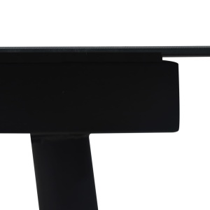 Set mobilier de exterior, 7 piese, negru, frânghie și oțel - Img 4