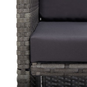 Set mobilier de exterior cu perne 17 piese antracit poliratan - Img 12