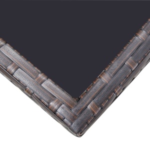 Set mobilier de exterior cu perne, 5 piese, maro, poliratan - Img 8