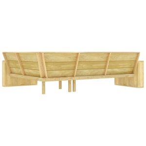Set mobilier de grădină, 2 piese, lemn de pin tratat - Img 5