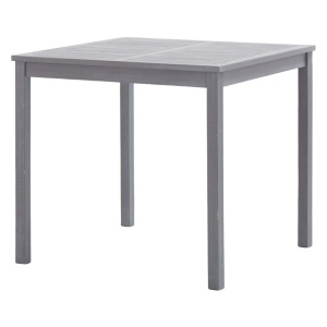 Set mobilier de grădină, 5 piese, gri, lemn masiv de acacia - Img 4