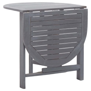 Set mobilier de grădină, 5 piese, gri, lemn masiv de acacia - Img 5