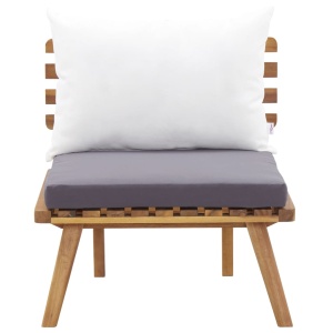 Set mobilier de grădină, 5 piese, lemn masiv de acacia - Img 7