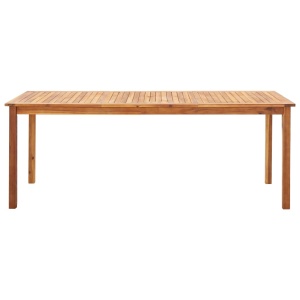 Set mobilier de grădină, 9 piese, gri, poliratan &amp; lemn acacia - Img 3