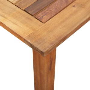 Set mobilier de grădină, 9 piese, gri, poliratan &amp; lemn acacia - Img 8