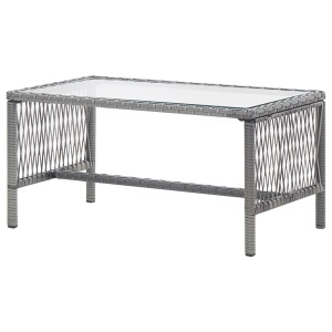 Set mobilier de grădină cu perne, 4 piese, antracit, poliratan - Img 5