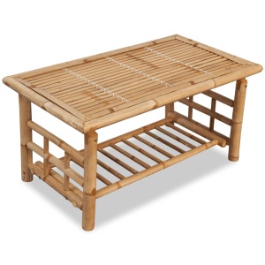 Set mobilier de grădină cu perne, 4 piese, bambus - Img 12