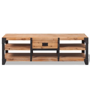Set mobilier de sufragerie, 3 piese, lemn masiv de acacia - Img 4