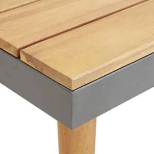 Set mobilier grădină cu perne, 7 piese, lemn masiv de acacia - Img 5