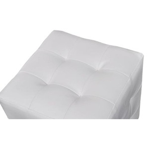 Set taburete cu formă cubică, Alb - Img 3