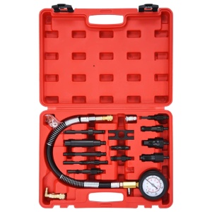 Set tester compresie motor Diesel cu manometru,14 piese - Img 2