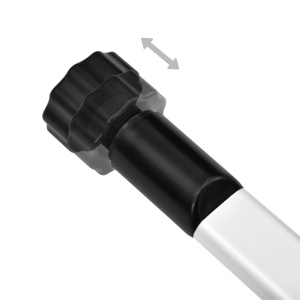 Sistem de șifonier telescopic cu bare, aluminiu - Img 6