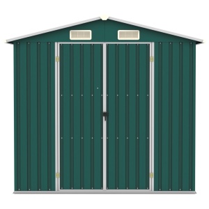 Șopron de grădină, verde, 205 x 129 x 183, oțel galvanizat - Img 3