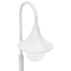 Stâlp de iluminat pentru grădină, alb, 120 cm, aluminiu, E27 - Img 4