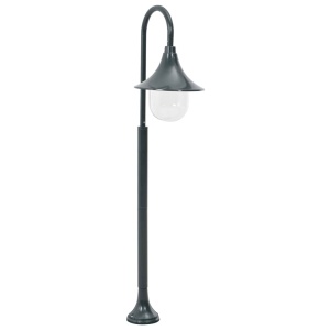Stâlp iluminat grădină, verde inchis, 120 cm, aluminiu, E27