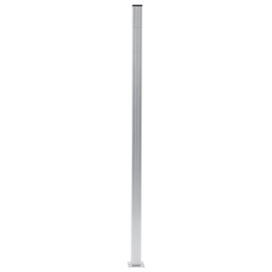 Stâlpi de gard, 2 buc., 185 cm, aluminiu - Img 3