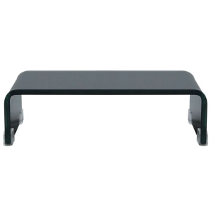 Stativ TV/Suport monitor, sticlă, 40 x 25 x 11 cm, negru - Img 2