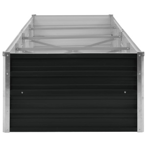 Strat inălțat de grădină antracit 320x80x45 cm oțel galvanizat - Img 7