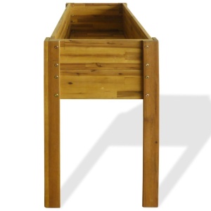 Strat inălțat de grădină, lemn masiv de acacia - Img 4