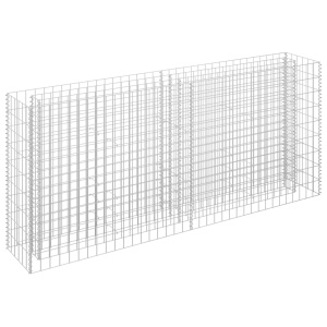 Strat inălțat gabion, 180 x 30 x 90 cm, oțel galvanizat - Img 2