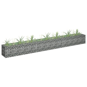Strat inălțat gabion, 270 x 30 x 30 cm, oțel galvanizat