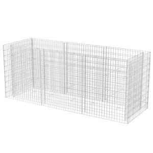 Strat inălțat gabion, 270 x 90 x 100 cm, oțel - Img 2