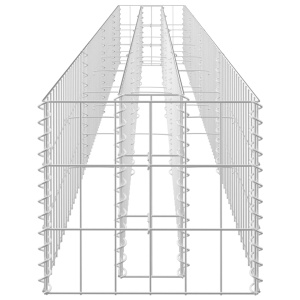Strat inălțat gabion, 360 x 30 x 30 cm, oțel inoxidabil - Img 7