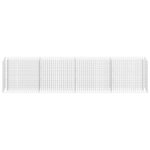 Strat inălțat gabion, 360 x 30 x 90 cm, oțel galvanizat - Img 4