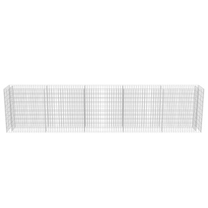 Strat inălțat gabion, 450 x 50 x 100 cm, oțel galvanizat - Img 8