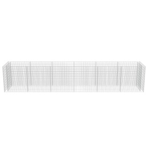 Strat inălțat gabion, 540 x 90 x 100 cm, oțel galvanizat - Img 8