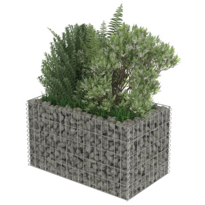 Strat inălțat gabion, 90 x 50 x 50 cm, oțel galvanizat - Img 3
