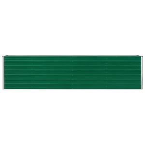 Strat inălțat grădină, verde, 320x40x77 cm, oțel galvanizat - Img 3